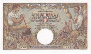 1000 Dinara 1942
